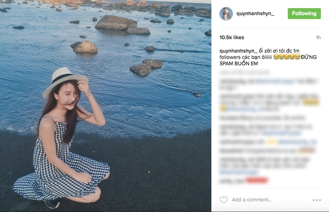 Quỳnh Anh Shyn cán mốc 1 triệu follower trên Instagram, chỉ chịu xếp sau Chi Pu về độ hot - Ảnh 1.
