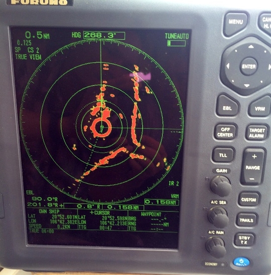 Màn hình radar thiết bị tìm kiếm hộp đen