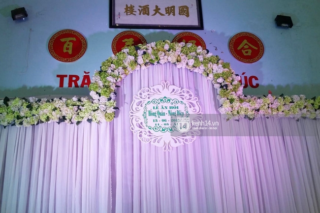 Xem trước không gian buổi tiệc ăn hỏi của Kỳ Hân - Mạc Hồng Quân vào chiều nay tại nhà hàng - Ảnh 5.