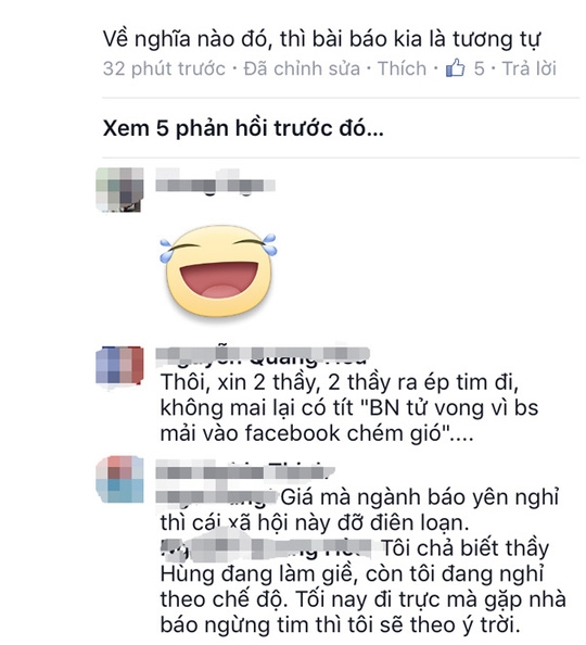 Bộ Y tế: Làm rõ, xử lý nghiêm bác sĩ ước nhà báo “yên nghỉ”