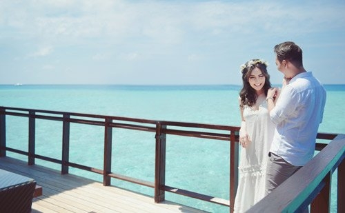 anh cuoi lang man tai maldives cua “hot girl dao keo” hinh anh 8