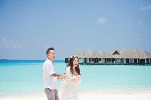 anh cuoi lang man tai maldives cua “hot girl dao keo” hinh anh 9