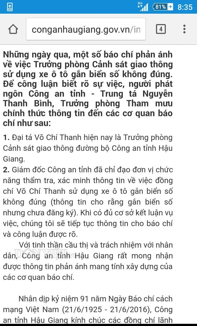 tham tra truong phong csgt “di xe gan bien khong dung” hinh anh 2