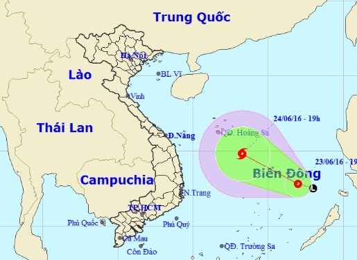 Ap thap nhiet doi huong ve quan dao Hoang Sa hinh anh 1