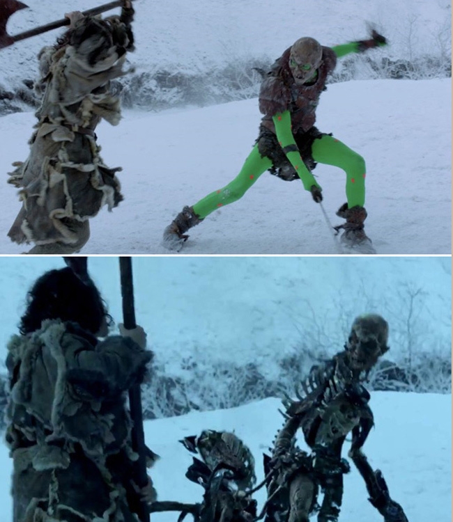 Các cảnh phim 'Game of Thrones' trước và sau xử lý kỹ xảo