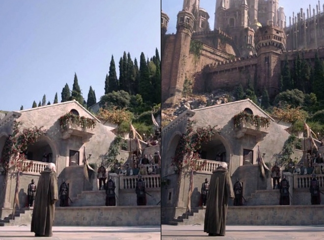 Các cảnh phim 'Game of Thrones' trước và sau xử lý kỹ xảo