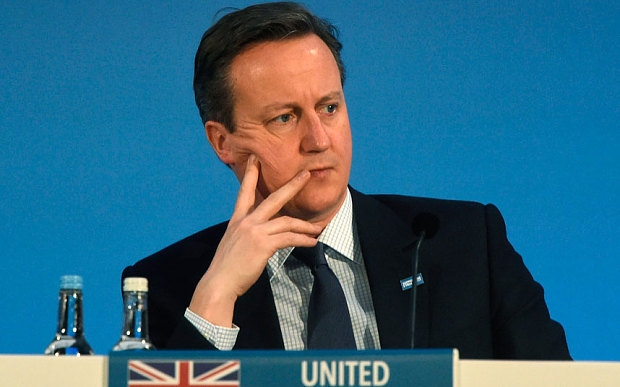 Tương lai Thủ tướng Anh Cameron đang mờ mịt. (Ảnh: Telegraph)
