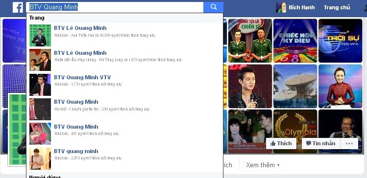 BTV Quang Minh, Thời sự VTV, Quang Minh, Hoài Anh, Vân Anh, Diệp Anh, truyền hình