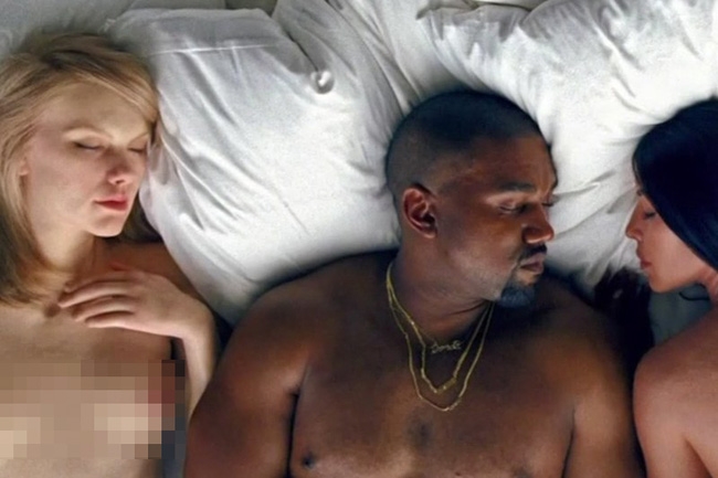 Những ai đã xuất hiện trong MV trần như nhộng gây rúng động showbiz của Kanye? - Ảnh 1.
