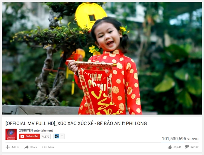 MV cua Bao An vuot Son Tung M-TP lap ky luc 100 trieu view hinh anh 1