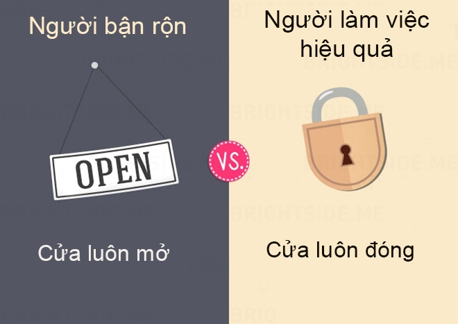 Sự khác biệt giữa người bận rộn với người làm việc hiệu quả