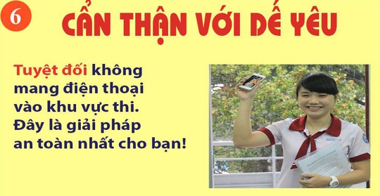 15 điều thí sinh cần thấm trước giờ thi 