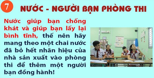 15 điều thí sinh cần thấm trước giờ thi 