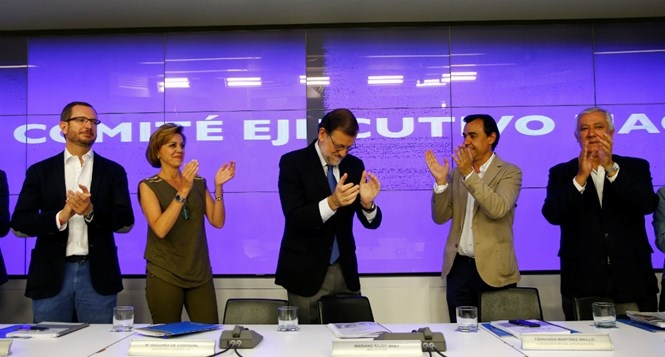 Đảng Nhân dân (PP) của Thủ tướng Mariano Rajoy trong cuộc họp sau ngày tổng tuyển cử /// Reuters