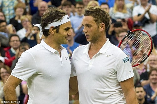 Marcus Willis không đương cự nổi đẳng cấp của Federer