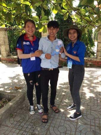 Thí sinh ra sớm nhất tại điểm thi Trường Đại học Hà Tĩnh.