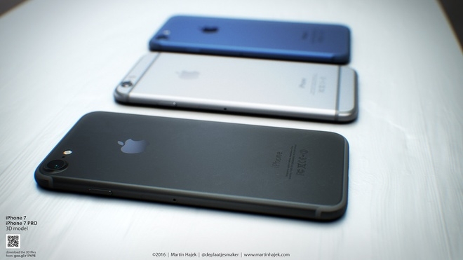 iPhone 7 màu đen lộ diện qua concept ấn tượng