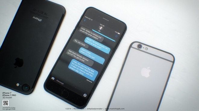 iPhone 7 màu đen lộ diện qua concept ấn tượng