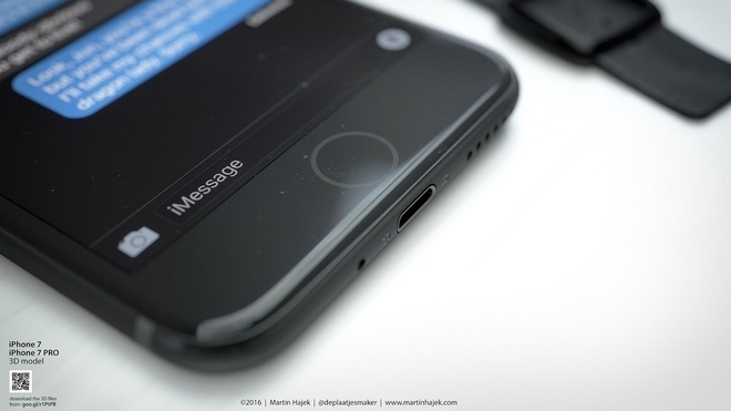 iPhone 7 màu đen lộ diện qua concept ấn tượng
