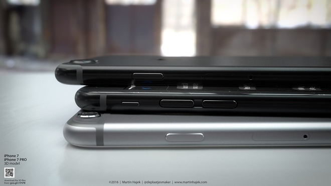 iPhone 7 màu đen lộ diện qua concept ấn tượng
