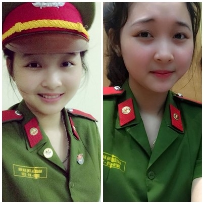 Nhung nu cong an, canh sat 9X noi tieng tren mang hinh anh 4