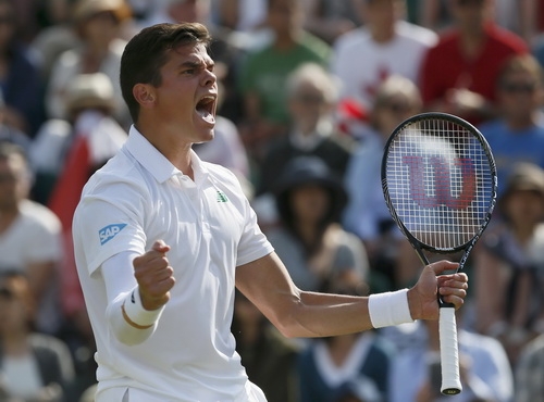 Milos Raonic vào tứ kết