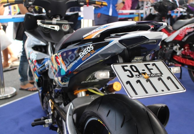 Exciter phong cach Valentino Rossi vo dich cuoc thi xe do hinh anh 7