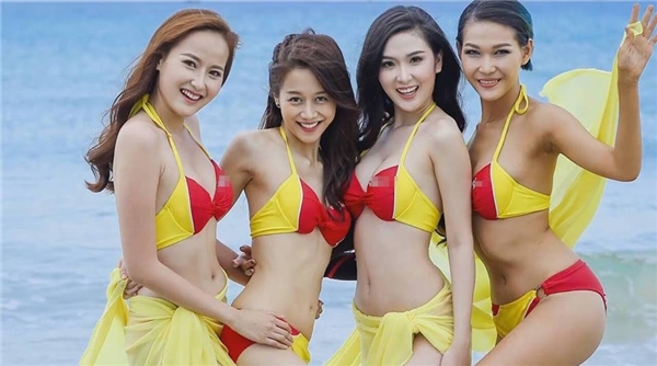 Ngay từ khi những hình ảnh này được chia sẻ, cư dân mạng ngay lập tức “rần rần” bởi lần đầu tiên An Nguy trông gợi cảm và thu hút đến như vậy. Tuy nhiên, so với những thí sinh còn lại, cô vẫn lọt thỏm bởi chiều cao khiêm tốn cùng biểu cảm nửa vời khó hiểu.