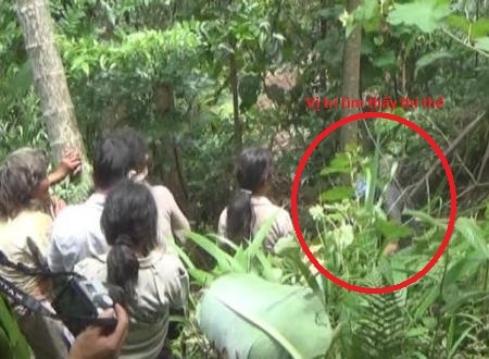  Tìm thấy thi thể học sinh lớp 9 sau 10 ngày tử nạn trong rừng (Ảnh do công an cung cấp). 