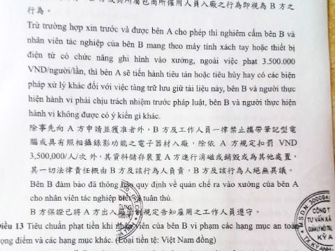 Formosa, chất thải Formosa, cấm chụp hình