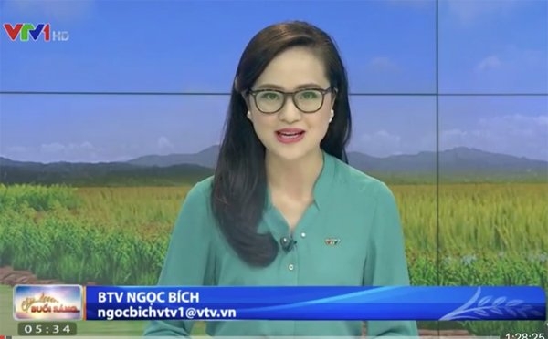 Ngọc Bích, MC Ngọc Bích, Mai Ngọc, cô gái thời tiết, VTV, truyền hình, MC