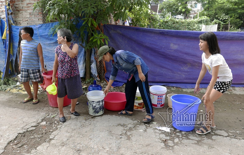 vỡ đường ống nước sông Đà, mất nước, nước sạch