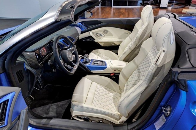 Audi R8 V10 mui tran mau doc hinh anh 4