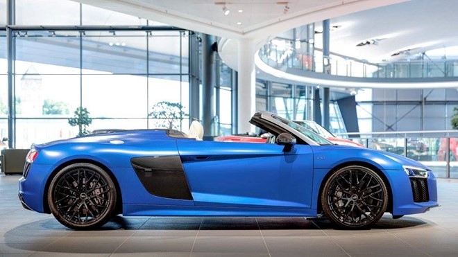 Audi R8 V10 mui tran mau doc hinh anh 8