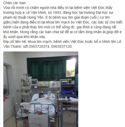 Nam sinh Su pham bi suy tim cau cuu dan mang hinh anh 1