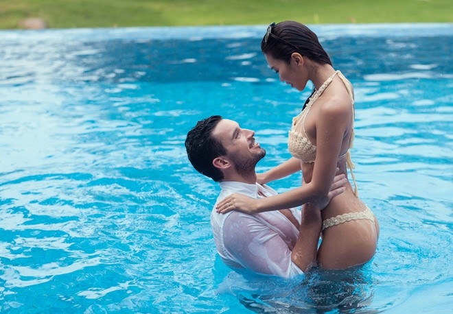 Ha Anh dien bikini chup anh cuoi cung chong Tay hinh anh 8