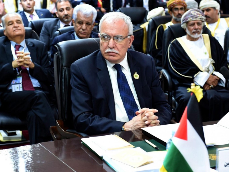 Ngoại trưởng Palestine Riyad al-Maliki ở buổi khai mạc Hội nghị Liên đoàn Arab ở Mauritania hôm 25-7. (Ảnh: EPA) 
