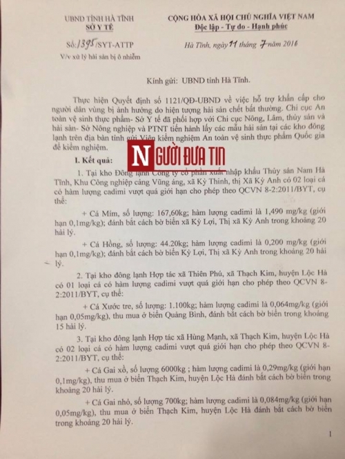Hà Tĩnh: Hàng chục tấn hải sản nhiễm độc đang ở đâu? - Ảnh 1