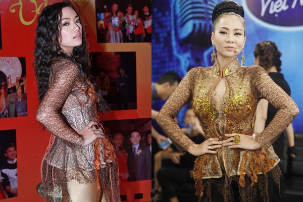  Thu Minh được xem là mặc lại đồ của Tinna Tình 6 năm trước. 