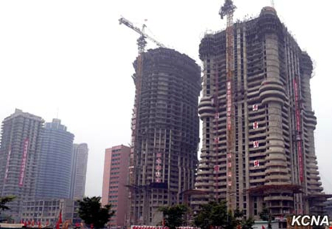 tòa nhà 70 tầng ở Triều Tiên