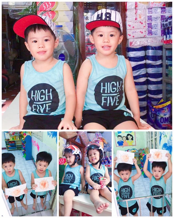  Nữ MC trân trọng những khoảnh khắc lớn lên của hai con nhỏ. 