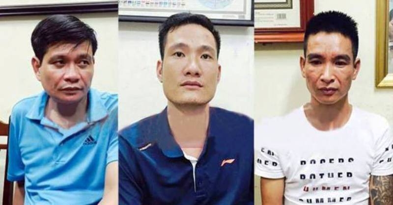  3 nghi phạm tham gia giết giám đốc doanh nghiệp khi đi lễ ở Hà Nam (ảnh do cơ quan điều tra cung cấp) 