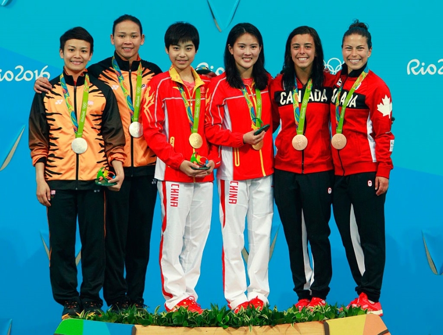 VDV Trung Quoc gianh HCV Olympic o be nuoc doi mau la hinh anh 7