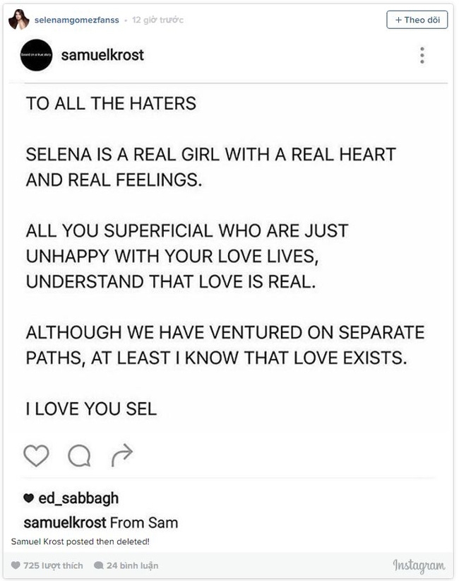 Bạn trai tin đồn xác nhận đã từng hẹn hò với Selena Gomez - Ảnh 2.