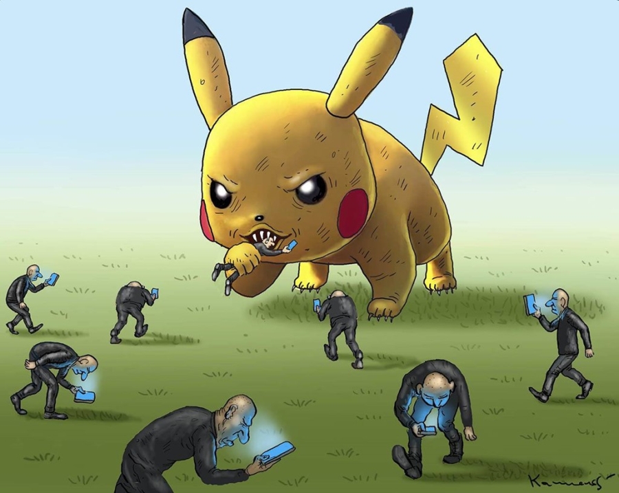 Bo tranh: The gioi hon loan vi Pokemon Go hinh anh 6