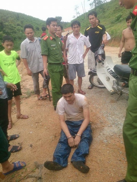 Một trong hai đối tượng trộm chó bị bắt giữ