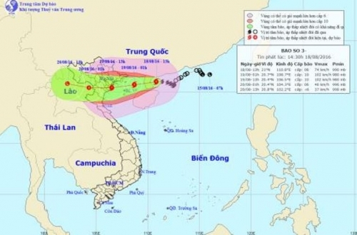 Tin bão khẩn cấp: Bão số 3 đang di chuyển 90-100km/h vào nước ta - Ảnh 1