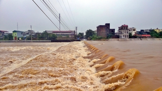  Lũ dâng cao trên sông Hà Cối 