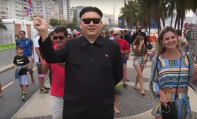 Co dong vien giong Kim Jong Un duoc chu y o Brazil hinh anh 5