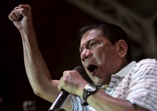  Tổng thống Duterte tuyên bố kiên quyết bài trừ tham nhũng. Ảnh: Reuter 